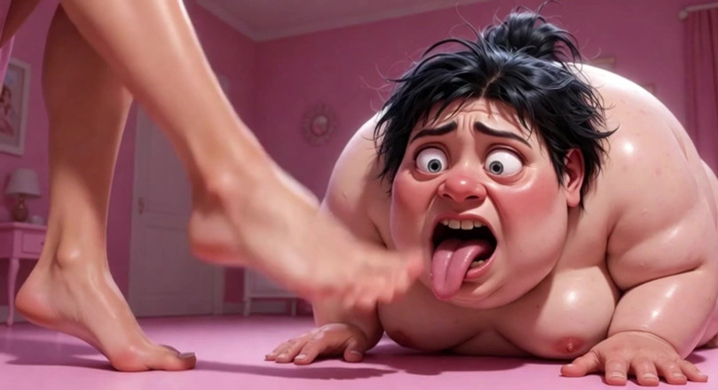 Anime Hentai: Une grosse femme moche dégradée - une belle fille se fait...