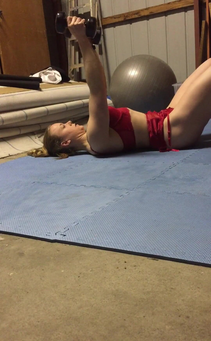 Michellexm: L'allenamento di oggi vola e tricepite