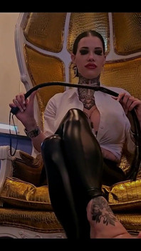Miss Alessa Milano Whipping on Your Knees
