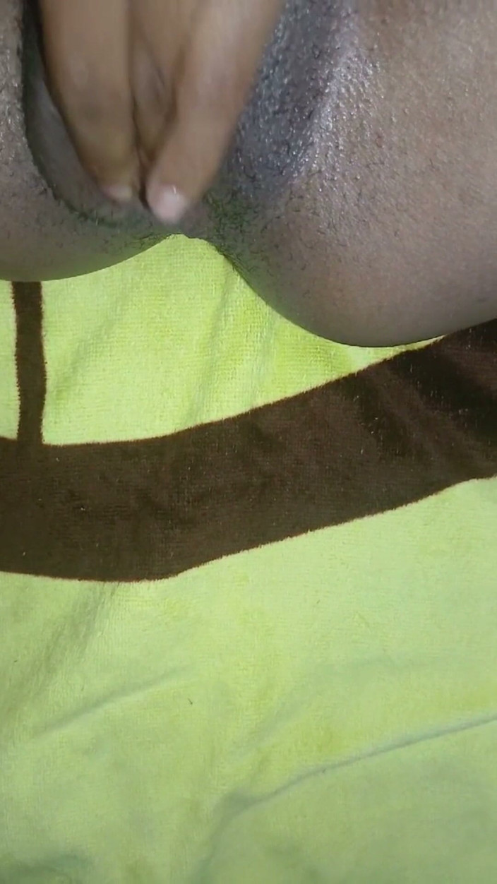 sunnyslimx: Fingering Her Tight Black Pussy