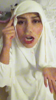 Burka Girl Cum Walk and Piss