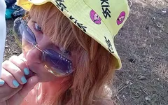 Kinky selfie - foda rápida na floresta Boquete, lambida de bunda, estilo cachorrinho, porra no rosto. Sexo ao ar livre