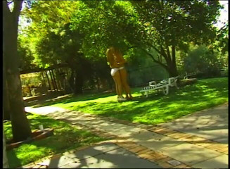 VOP Porno: Blonde teen girls finger fucking each other's pussies outdoors