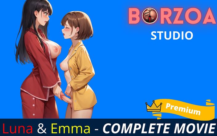 Borzoa Futa: 继妹帮助她年轻的继妹打手枪、rimjob、口交和肛交