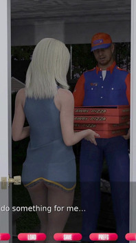 Naughty Neighbours - V0.57 - Libby ukázala svá prsa poslíčkovi, aby dostala pizzy zdarma