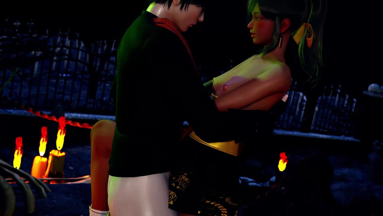 3D Cartoon Porn: Мое настоящее желание 45 - Секс-вечеринка Alex и Sally в Хэллоуин