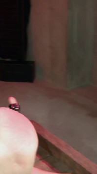 Her master play with her than lets her cream her pants