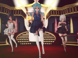 Mmd anime girls: Mmd R-18 fete anime care dansează sexy (clipul 1)