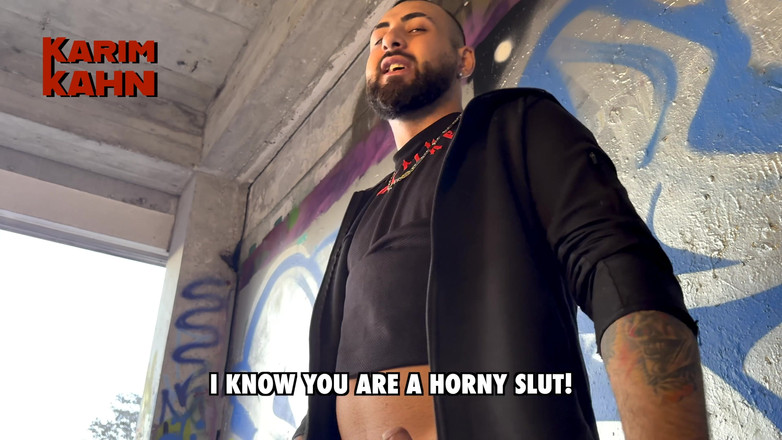 Karim Kahn: 屋外でオナニーした後の大きな圧力の射精