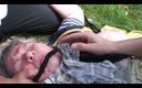 Xtime Network: Granny BBW gets fucked by two younger guys outdoors