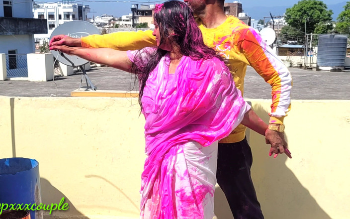Topxxxcouple: Caliente Viuda Bhabhi XXX follando con cuñado en Holi.