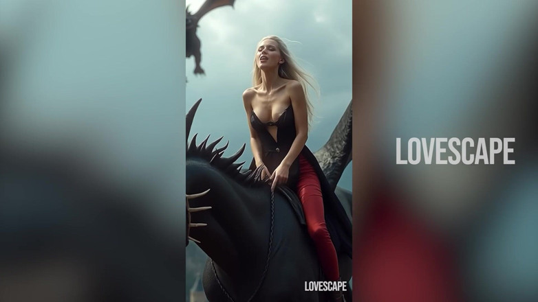 Lovescape: Daenerys tanrıça solo - ejderha kraliçesinin fışkırtarak mastürbasyonu