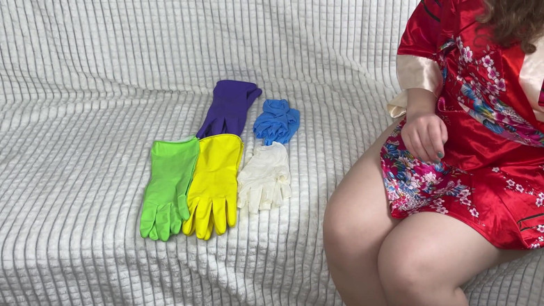 Cherryonthecake231: Experimentando luvas de látex - cores diferentes