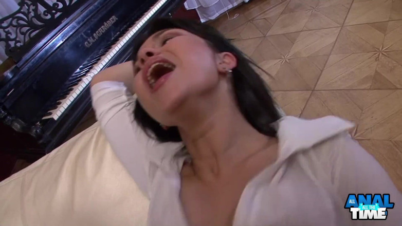 All Anal All the Time: Brunette Black Angel takes it in the ass! AllAnalAllTheTime