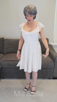 Sadie in a Polka Dot Dress
