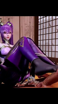 3D křivky září: Booty Girl Unchained - 3D animace Hentai