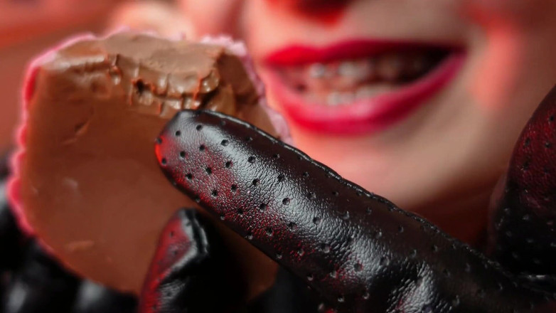 Arya Grander: Asmr mukbang їжу фетиш їсть відео крупним планом з брекетами