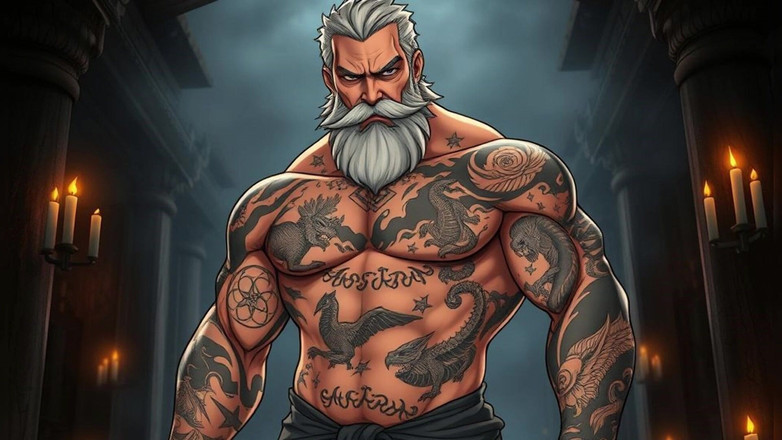 Erotic Man: Ai Art Bez košile svaloví muži