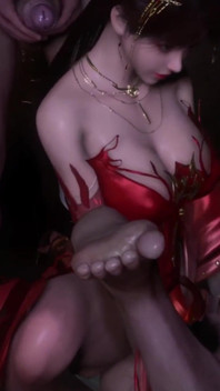 3d puta de grandes tetas tiene su primera vez sexo gangbang