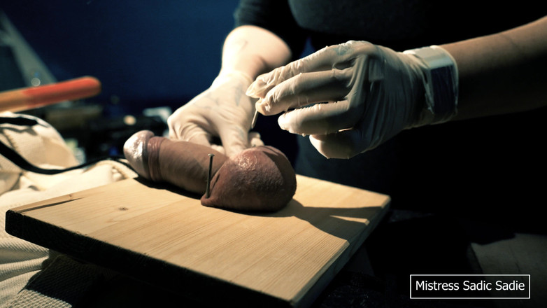 Sadic Sadie: ドングリにボールと針を打ち込むのは初めてです。