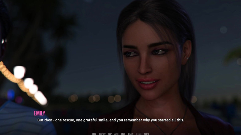 3D Cartoon Porn: 多米诺骨牌海滩 2：Jhon 与艾米丽的命运之夜散步