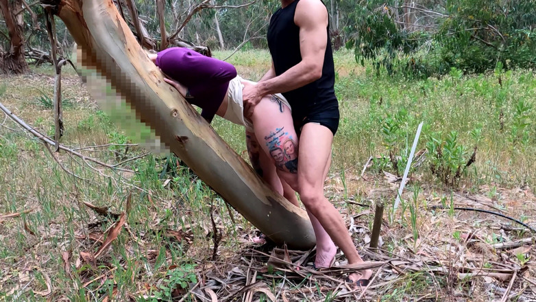 MaskCouple: Mountain hiking and wild outdoor sex!