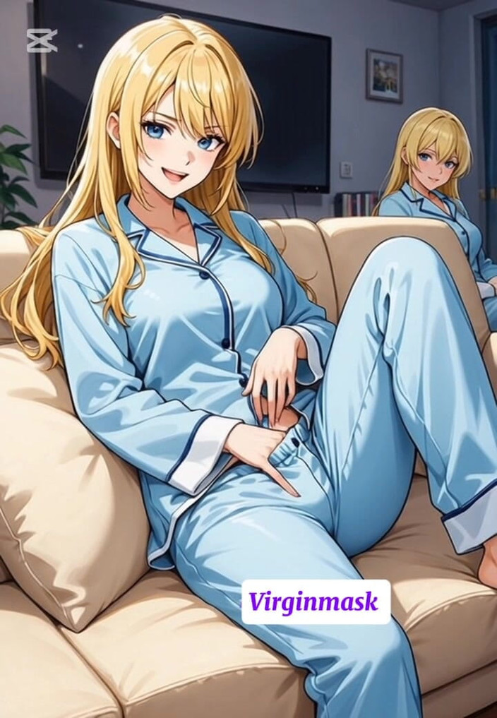 Virgin masks: Mengusik awek blonde dengan tetek besar menjolok, menjilat, dan pesta...