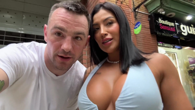 Andres Acosta: Busty Latina Mariana Martix Goes Sex Shop Lingerie Shopping and...