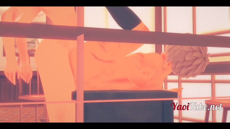 Yaoitube: Boku no 英雄 yaoi 3d - todoroki shoto在他的菊花里做爱和射精。中出无鞍