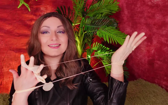 Arya Grander: Asmr: Ripped Latex Gloves Arya Grander