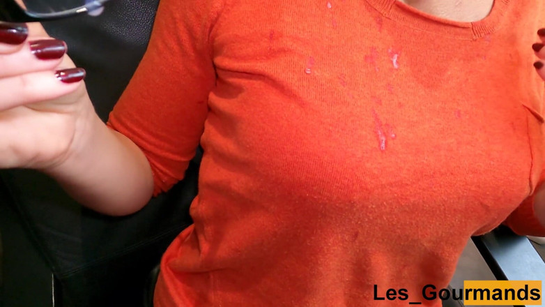Les Gourmands: My Secretary in Glasses and Leather Skirt with a Beautiful...