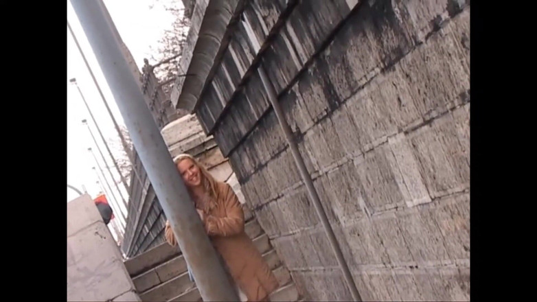 My real dirty life: This Beautiful Busty Girl Masturbates on the Street and Gives...