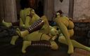 Wraith Futa: Anal Missionary with Shemale Futa Orc in a Threesome