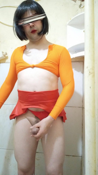 CarolCrossBsB: ヴェルマスコスプレセMasturbando