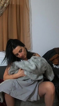 Milfycalla-masturbating While Wearing Fur Coats, Shiny Clothes and Long Jackets - 203