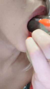 Depthroat on a Dildo Sucking