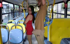 Student Being Groped on the Bus in Public!