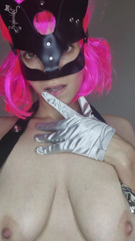 Abbandona Il Mio Piacere Mentre Mi Masturbo Con La Mia Maschera Da Gattino E Le Mie Grandi Tette