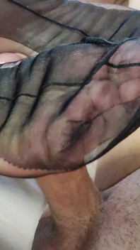 Fullfashion Nahtnylon Footjob