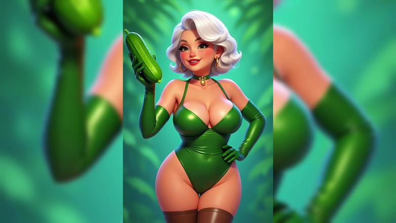 AI Porn: Animazione di cetriolo nonna
