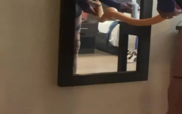 Dominiqueinheels: 23 Inch Dildo All the Way in