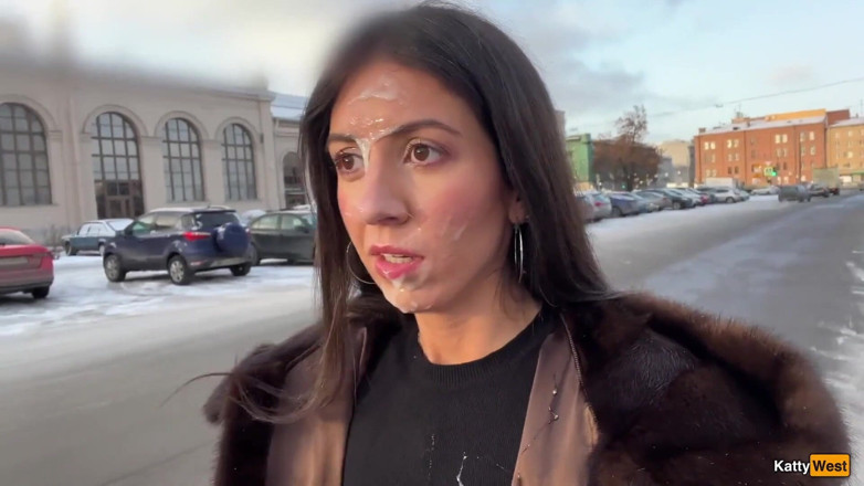 Katty West: Muie nebună în mașină și cumwalk