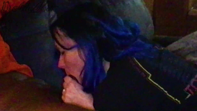 AlleyKatt: AlleyKatt komt klaar en spuit met grote zwarte lul creampie