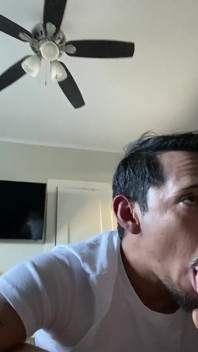 Latino Papi Swallows Huge Load From Big White Cock
