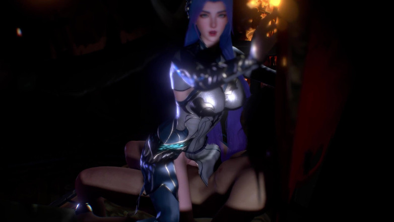 Why fuck so hard: Cewek cosplay besar 3D memakai gaun panas disetubuhi begitu keras