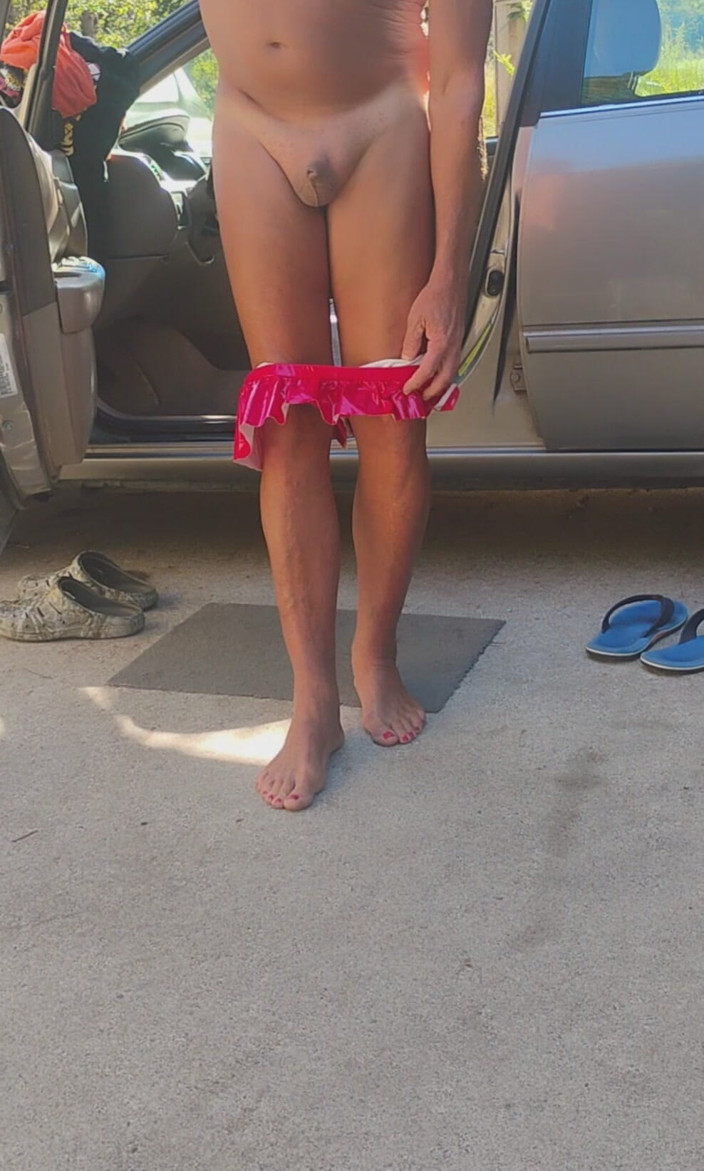 Lolatmylilpeepee: Fire Engine Red Wet Look Mini Skirt