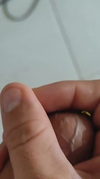 Inserting Electric Batteries Inside the Wet Dick
