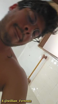 Putting a Huge Dildo in the Ass.