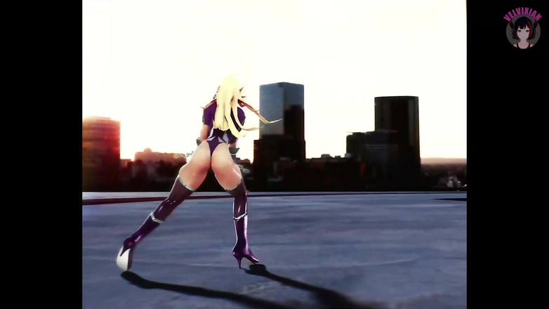 Velvixian: बड़े स्तनों वाली सेक्सी Oni milf(चोदने लायक मम्मी) नाच रही है