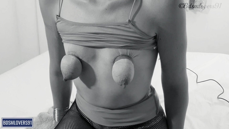 Bdsmlovers91: Cele mai bune țâțe lăsate în robie cu benzi de cauciuc - Bdsmlovers91